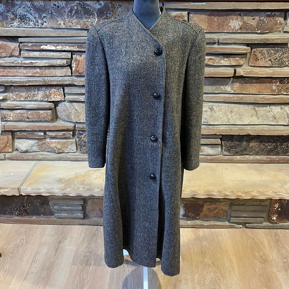 Vintage Ashley Scott Tweed Wool Overcoat